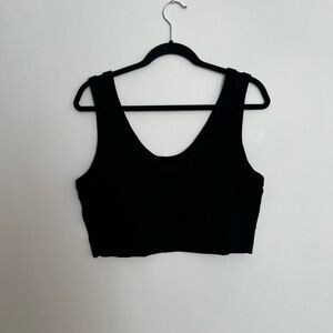 H&M Classic Black Women's Knit Crop Top